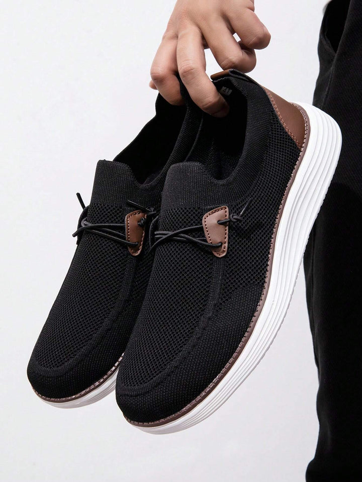 Men's Toggle Detail Knit Sneaker