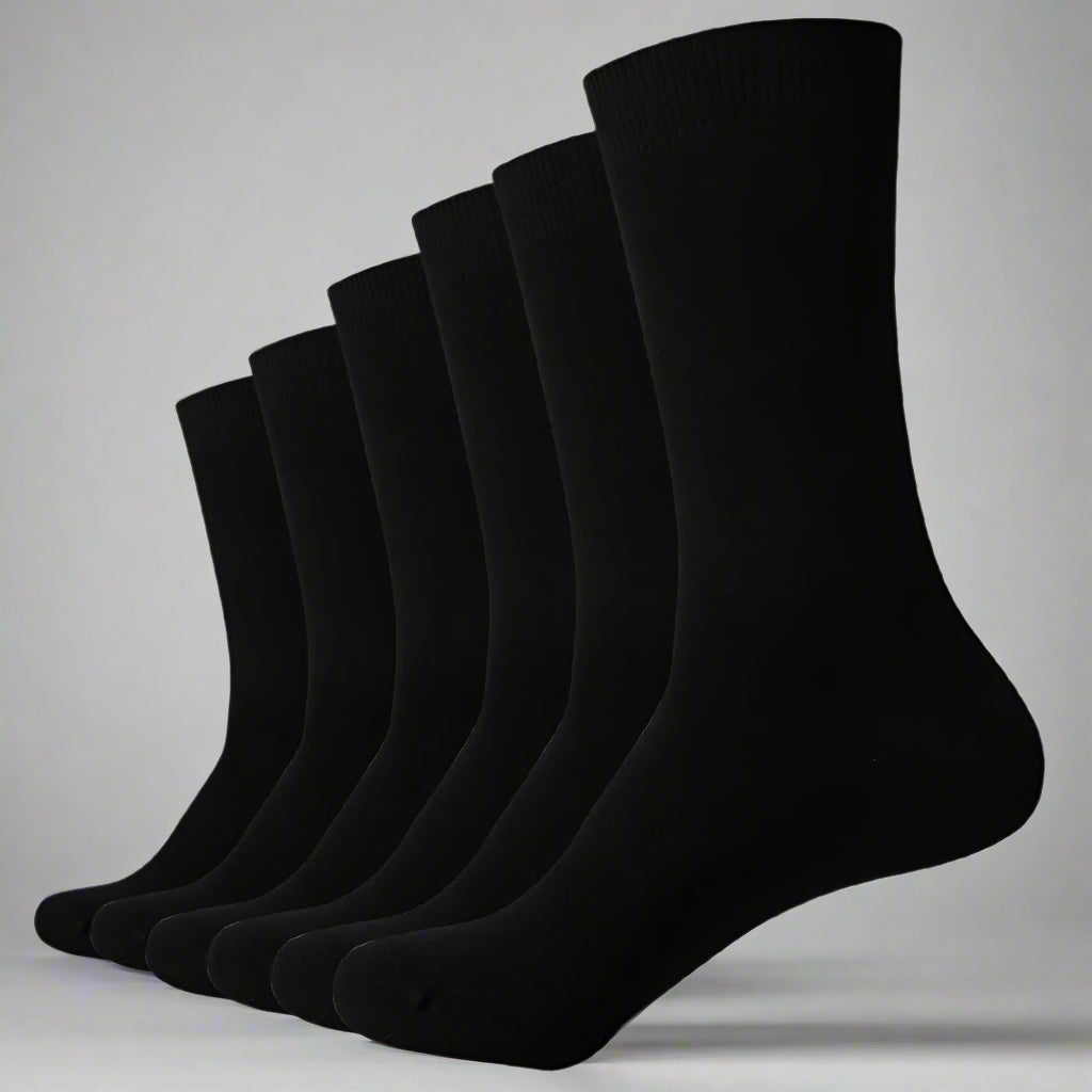 Men's Ultra Soft Bamboo Dress Socks