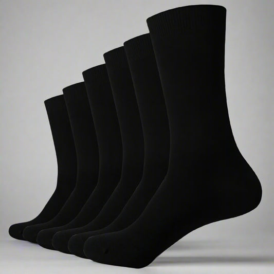  Men's Ultra Soft Bamboo Dress Socks