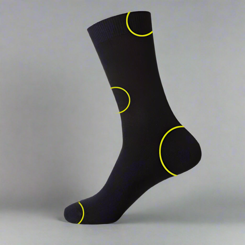  Men's Ultra Soft Bamboo Dress Socks