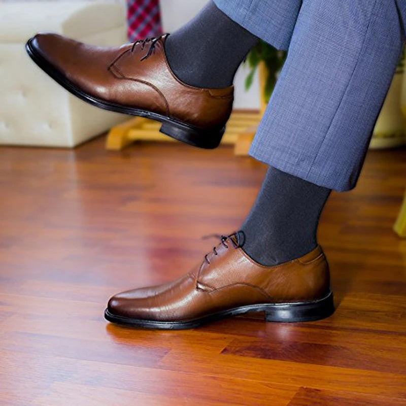  Men's Ultra Soft Bamboo Dress Socks