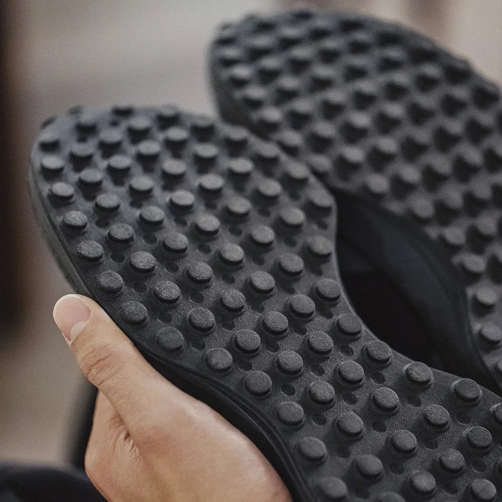  Men's Vintage Black Suede Chunky Sneakers