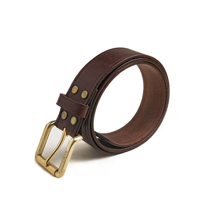  Men's Vintage Genuine Leather Belt