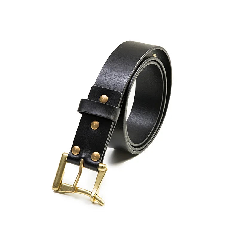  Men's Vintage Genuine Leather Belt