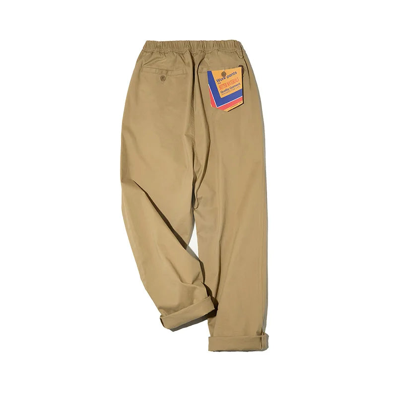 Men's Vintage Khaki Straight Leg Pants