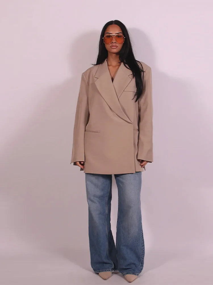 Oversized Short Sleeve Blazer Set