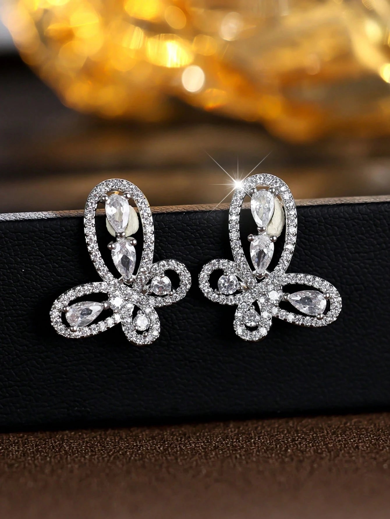 Pavé Crystal Butterfly Jewelry Set