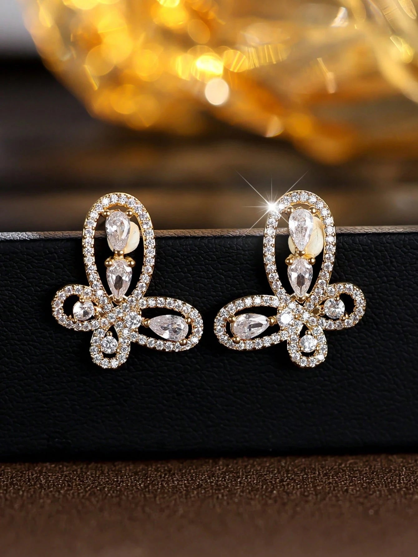 Pavé Crystal Butterfly Jewelry Set