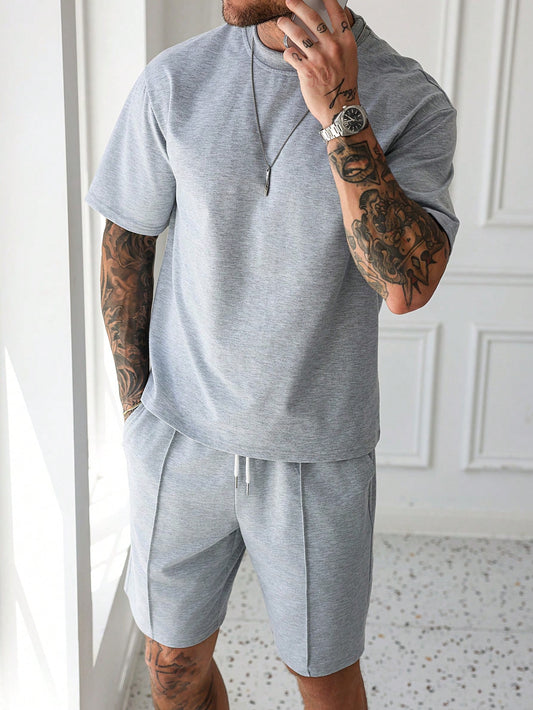 Pintuck Lounge Shorts Set