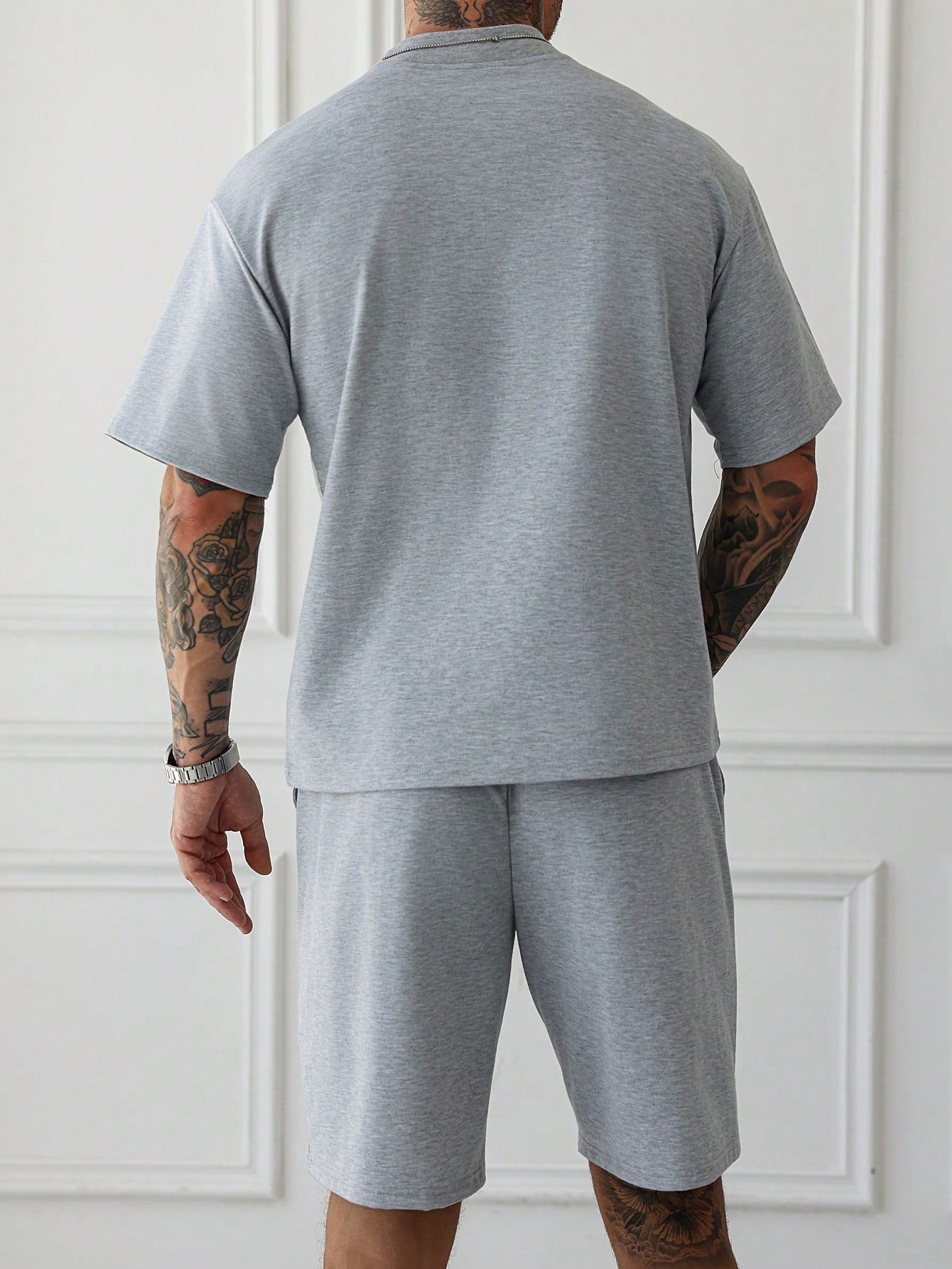 Pintuck Lounge Shorts Set