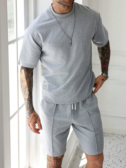 Pintuck Lounge Shorts Set