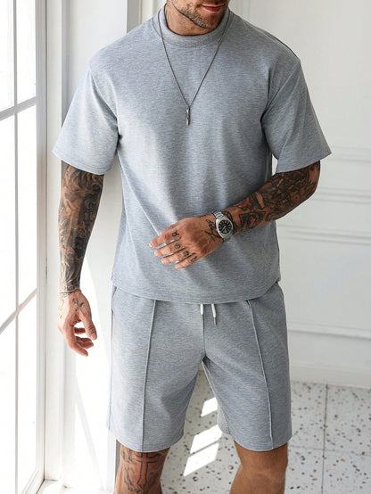 Pintuck Lounge Shorts Set