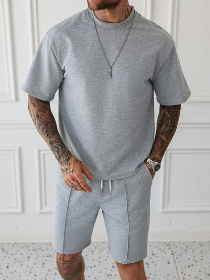 Pintuck Lounge Shorts Set