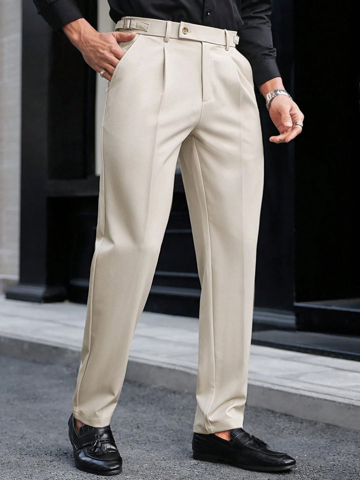 Pleated Gurkha Tapered Trousers