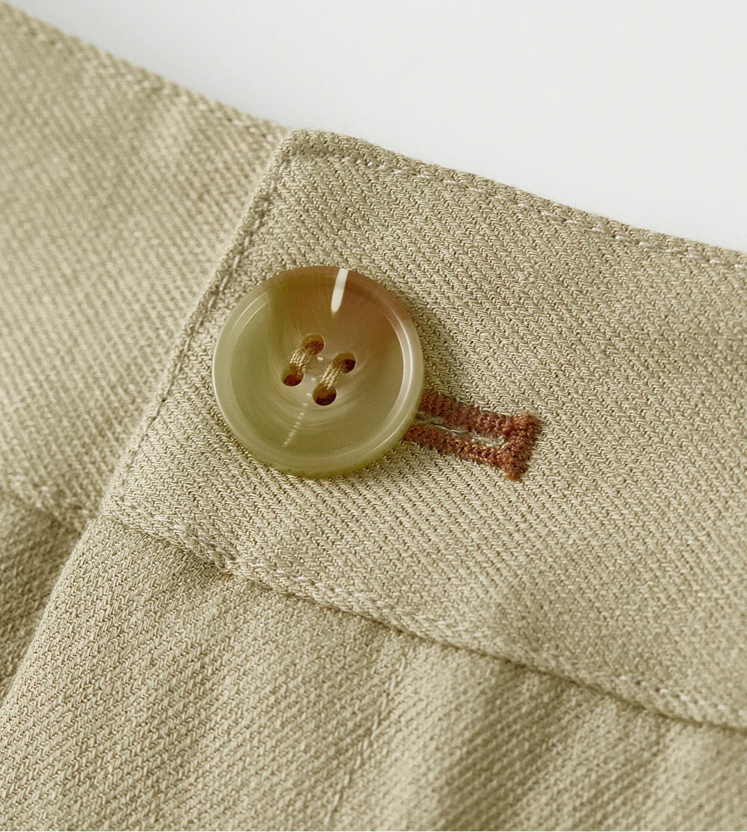 Pleated Linen Wide-Leg Trousers