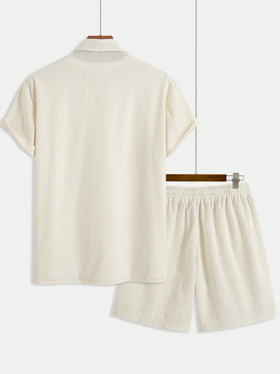  Plissé Resort Shirt Set