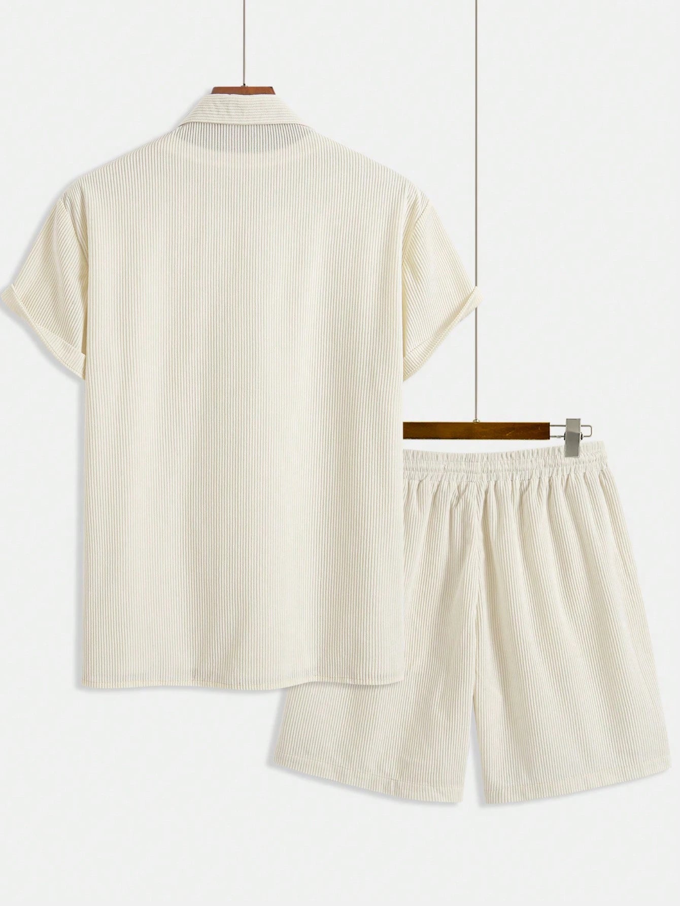  Plissé Resort Shirt Set