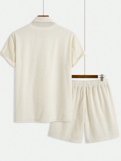  Plissé Resort Shirt Set