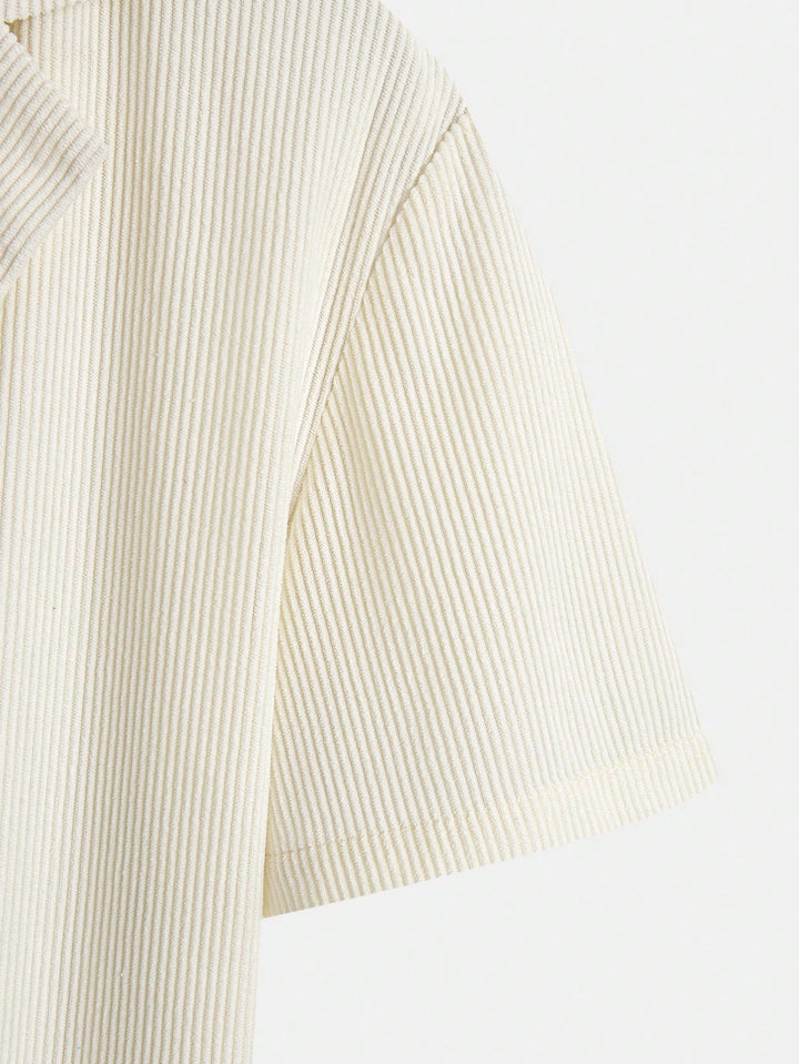  Plissé Resort Shirt Set