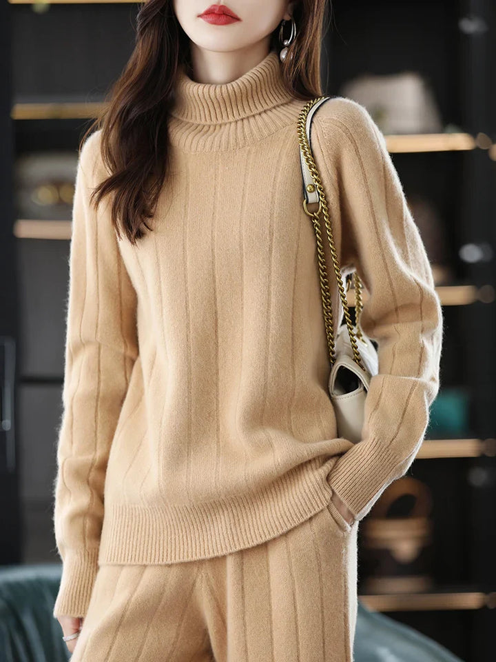 Premium Cashmere Ribbed Set