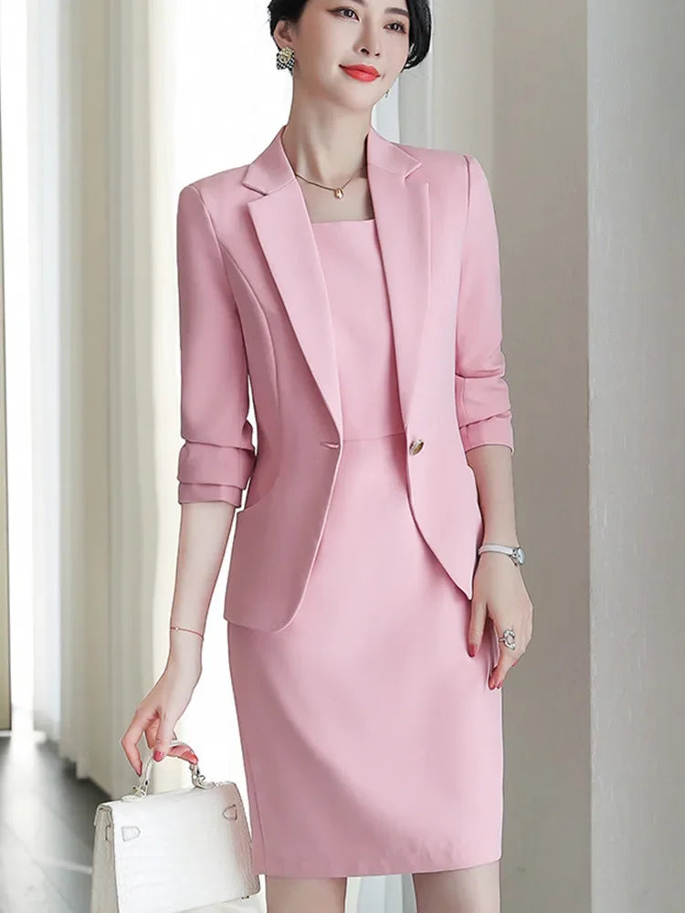 Professional Blazer and Dress Set