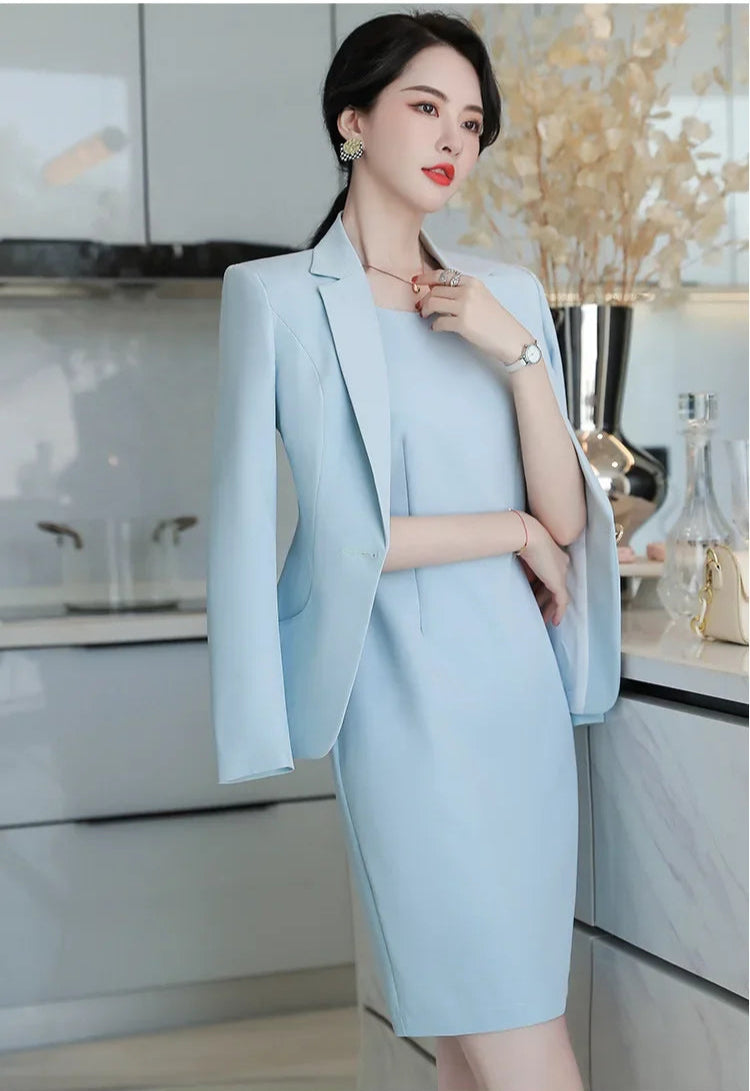 Professional Blazer and Dress Set
