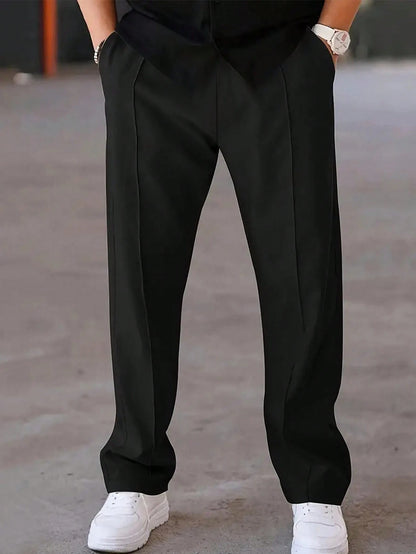 Relaxed Fit Pintuck Trousers