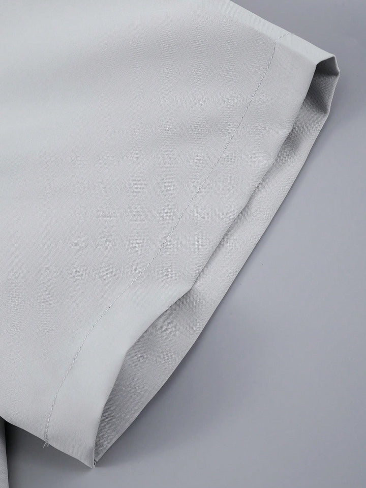 Retro Color Block Bowling Shirt Set