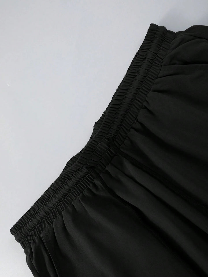 Retro Color Block Bowling Shirt Set