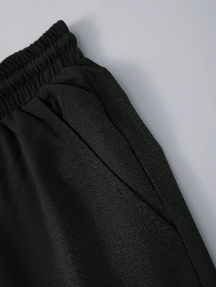 Retro Color Block Bowling Shirt Set