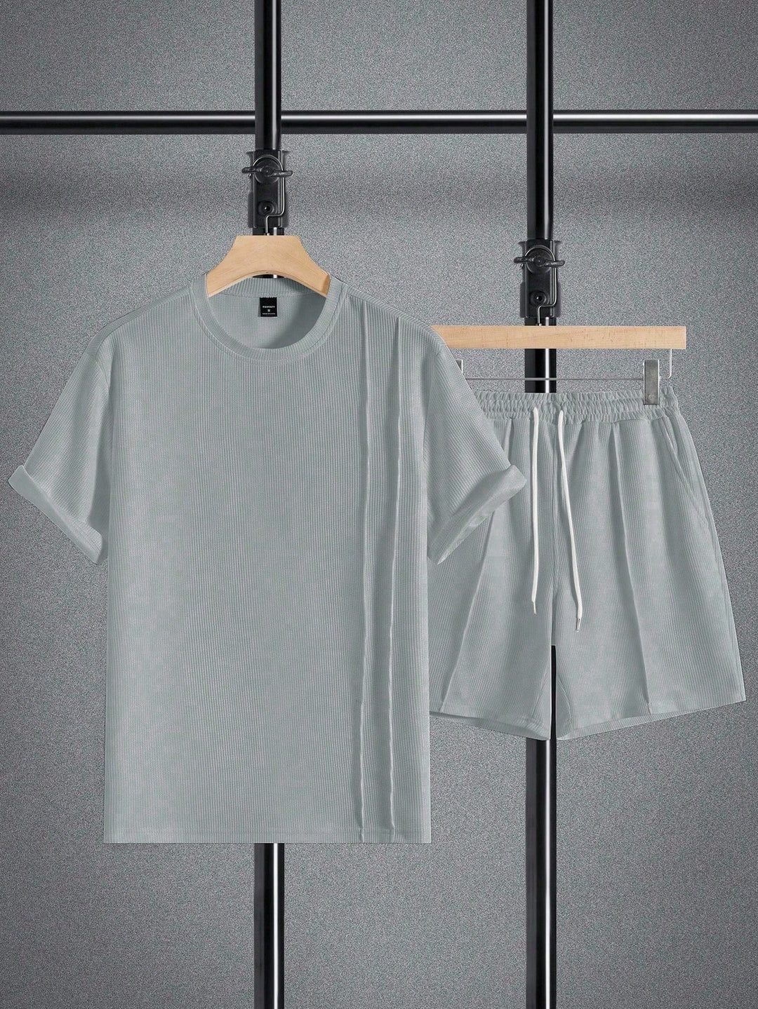 Ribbed Pintuck Shorts Set