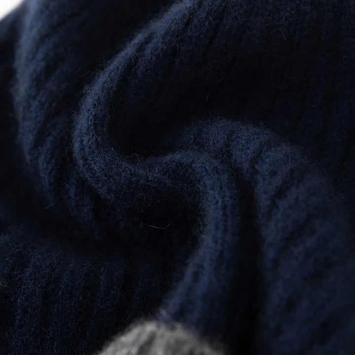 ChiClick | Men's Striped Cashmere Beanie Hat