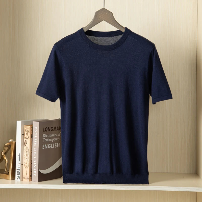 ChiClick | Men's Short Sleeve Knit Sweater