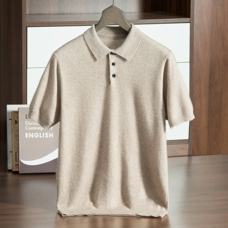 Short Sleeve Knit Polo