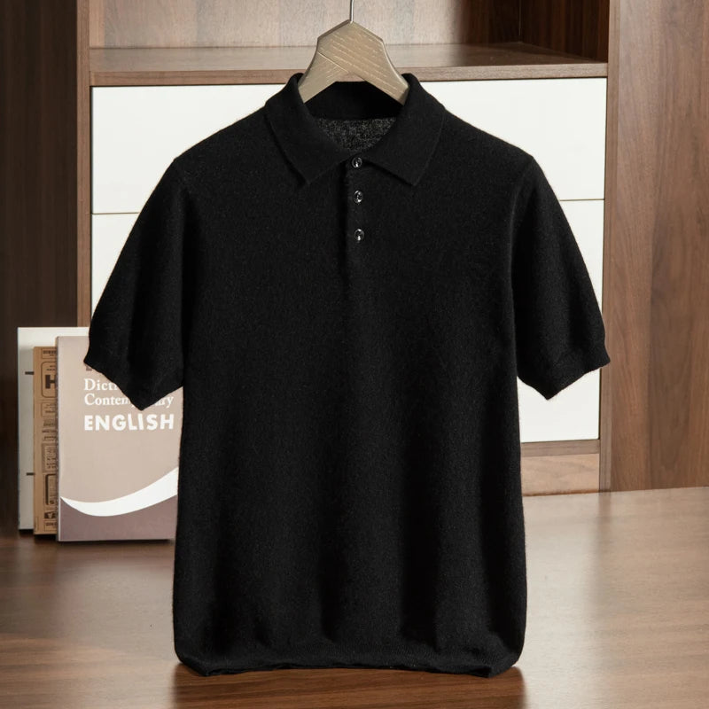 Short Sleeve Knit Polo