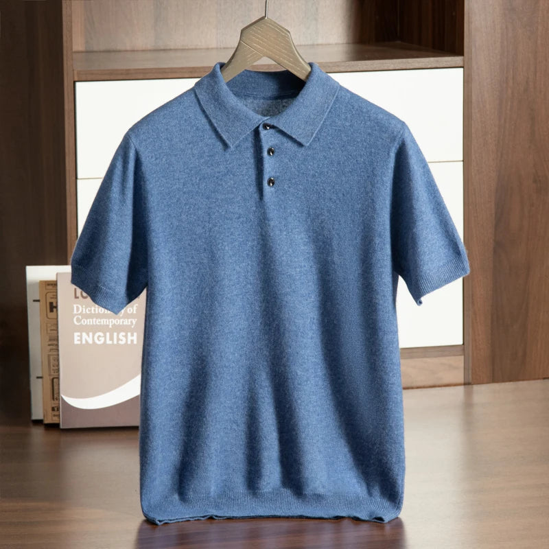 Short Sleeve Knit Polo