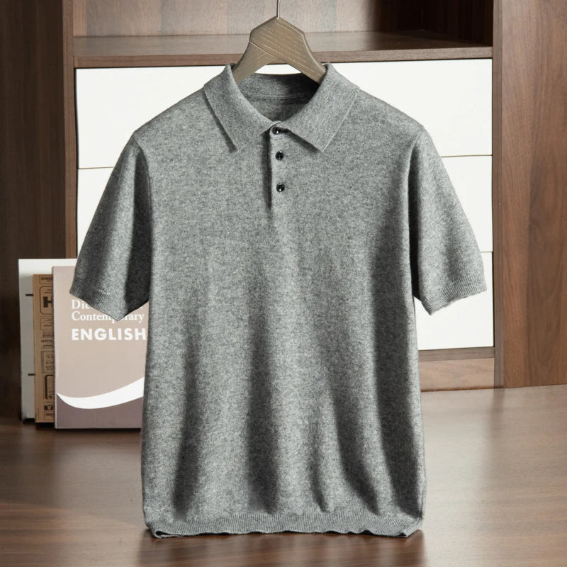 Short Sleeve Knit Polo