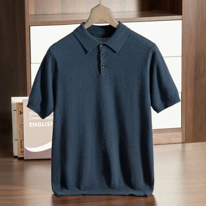 Short Sleeve Knit Polo