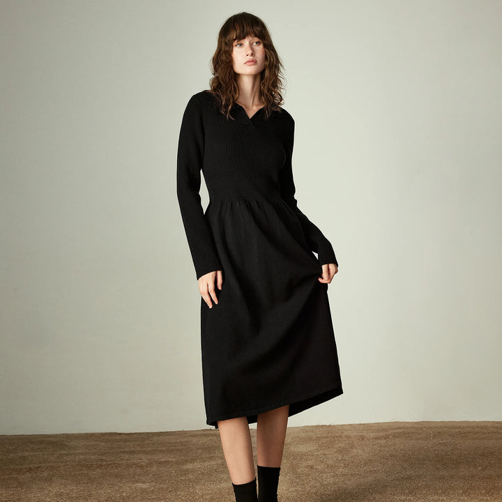 Slim Fit Knitted Midi Dress