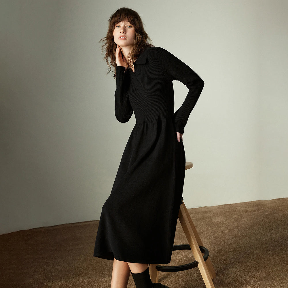 Slim Fit Knitted Midi Dress