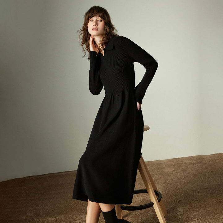 Slim Fit Knitted Midi Dress