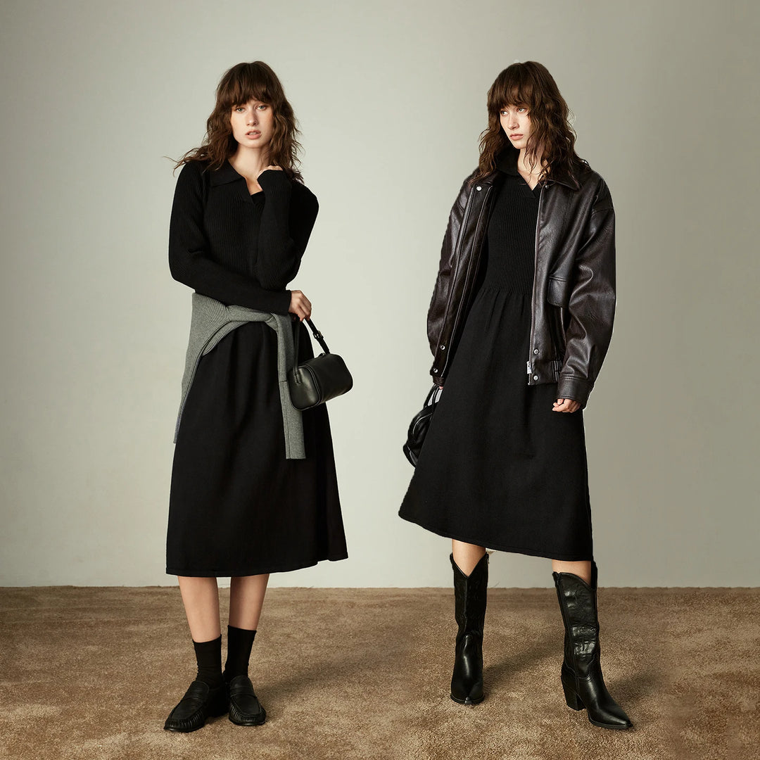 Slim Fit Knitted Midi Dress