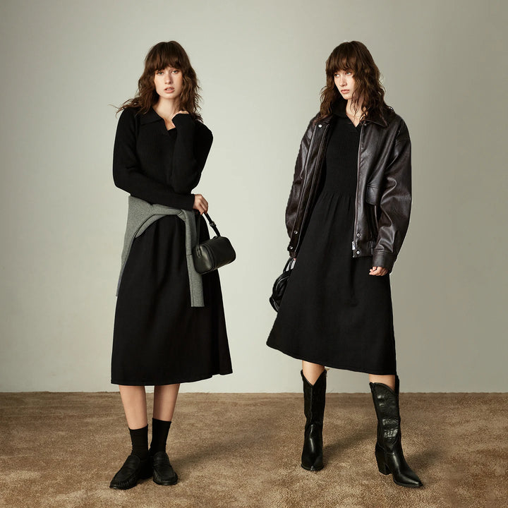 Slim Fit Knitted Midi Dress