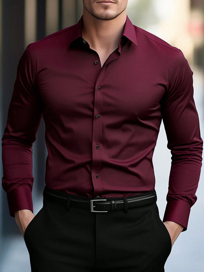 Slim Fit Stretch Formal Shirt