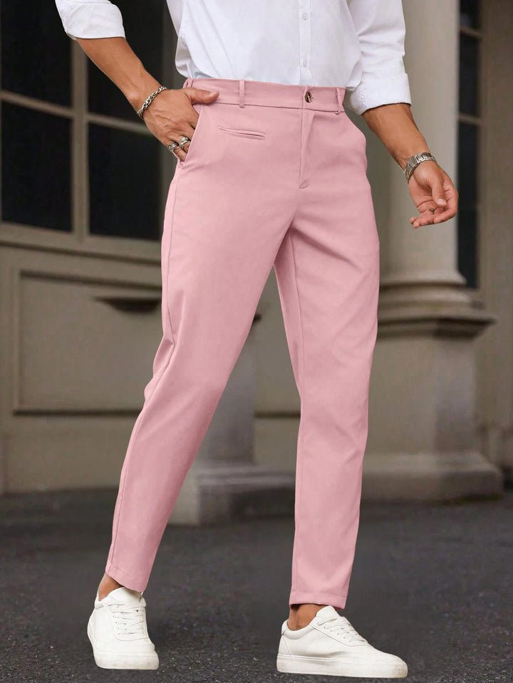 Slim Fit Tapered Ankle Trousers