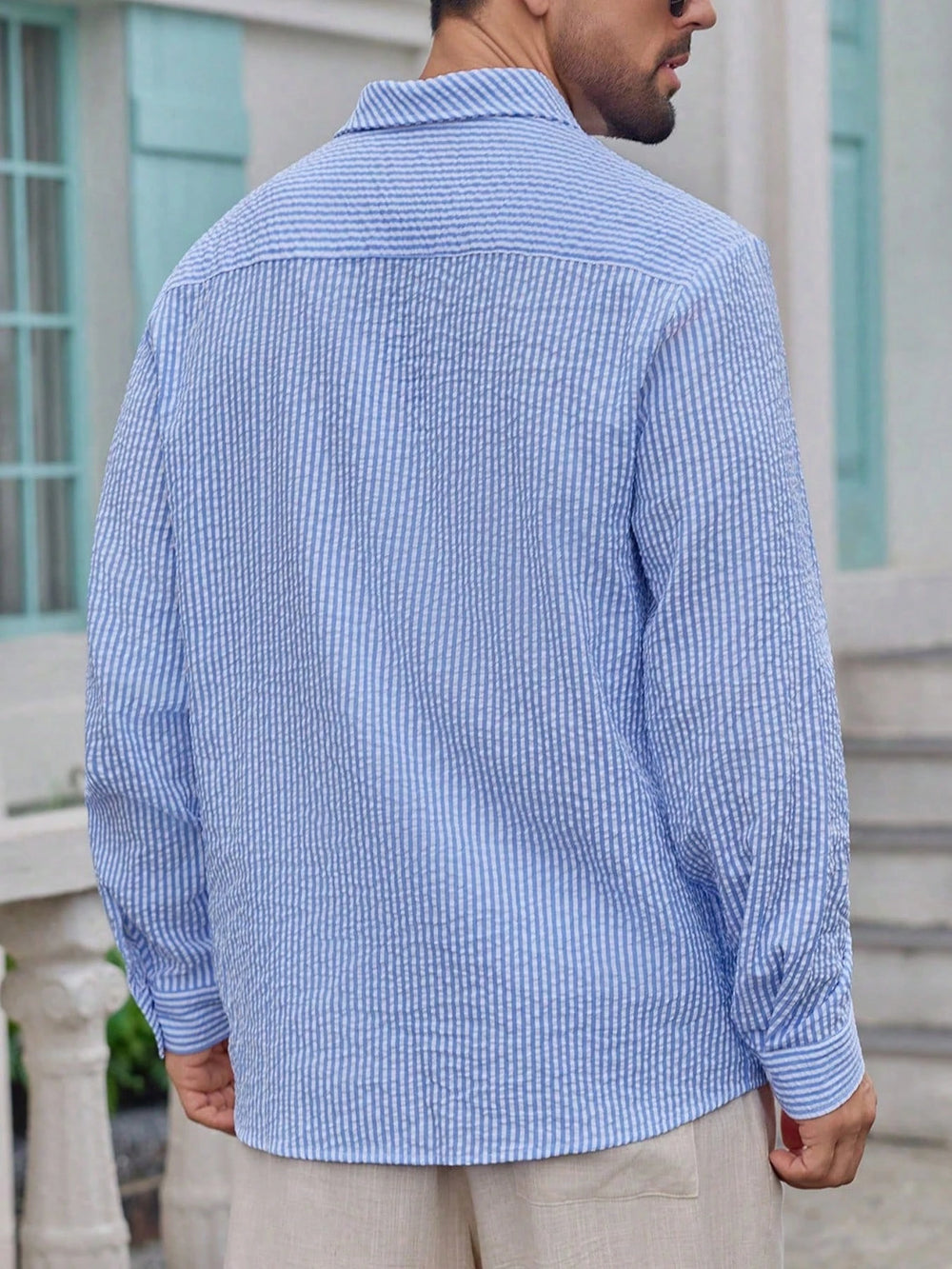 Striped Linen Shirt Casual Summer Style