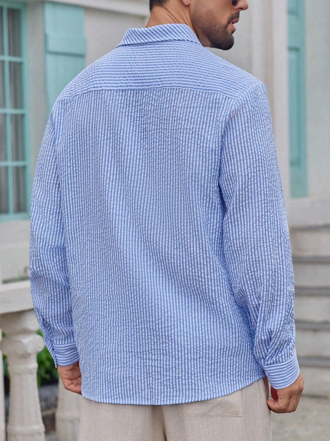 Striped Linen Shirt Casual Summer Style