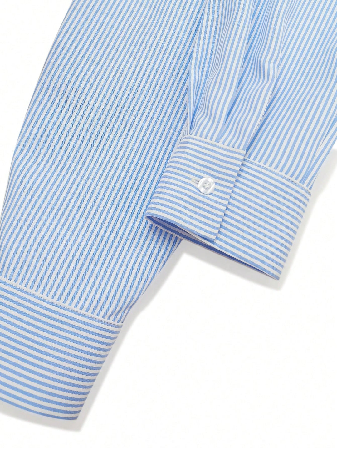 Striped Mandarin Collar Shirt Casual Summer Look