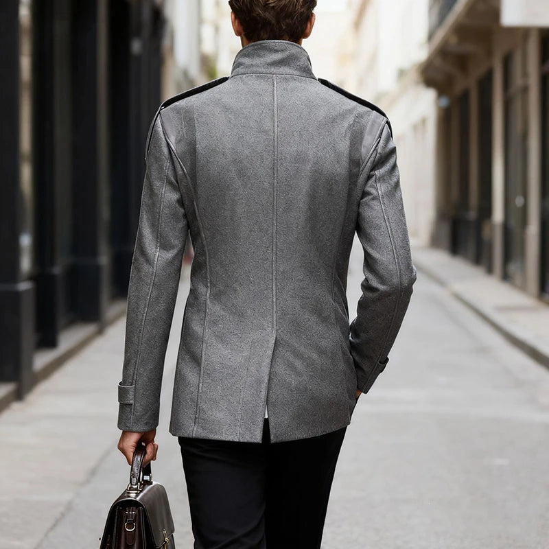 Tailored Double-Breasted Trench Coat