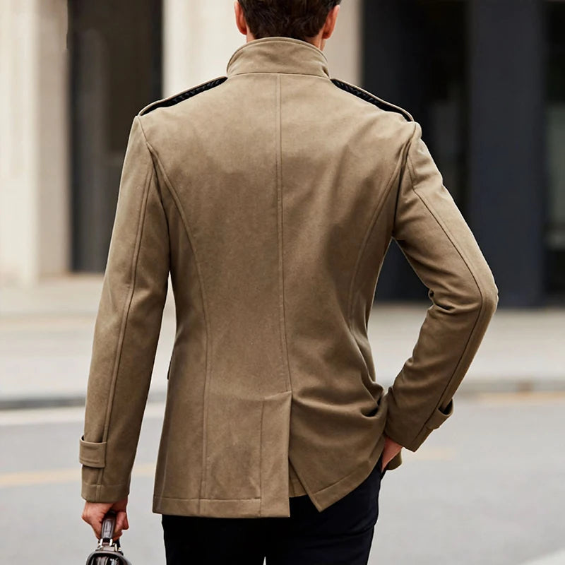 Tailored Double-Breasted Trench Coat